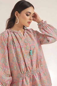 UAE -Unstitched Gold Printed Lawn Shirt SL-42034 A