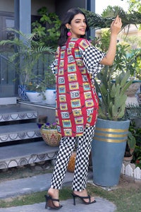 UAE -2PC Printed Lawn Unstitched Suit TL-32066
