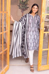 UAE -3PC Lawn Printed Unstitched Suit CL-32401 A