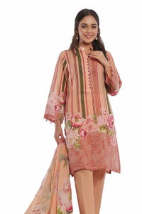UAE -3 Piece Unstitched Printed Lawn Suit CLP-42174