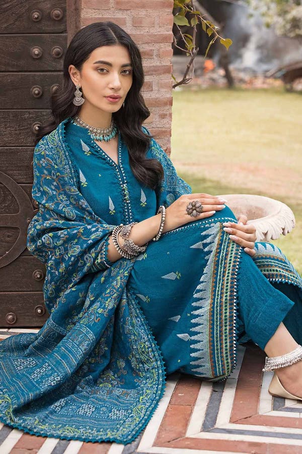UAE -3PC Karandi Jacquard Unstitched Suit MJ-32071