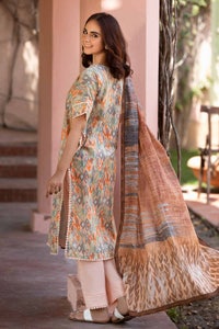UAE -3PC Printed Lawn Unstitched Suit CL-32576