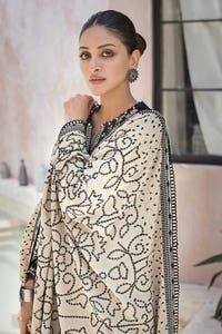 UAE -3PC Embroidered Khaddar Unstitched Suit with Embroidered Karandi Dupatta AY-32034