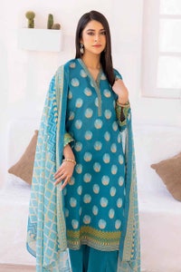 UAE -3PC Lawn Printed Unstitched Suit CL-32330 B
