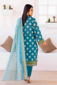 UAE -3PC Lawn Printed Unstitched Suit CL-32330 B