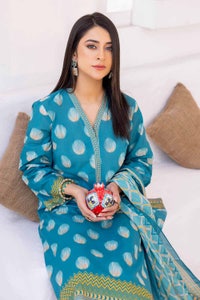 UAE -3PC Lawn Printed Unstitched Suit CL-32330 B