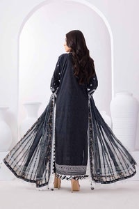 UAE -3PC Unstitched Embroidered Lawn Suit with Dobby Silk Dupatta SSM-32034