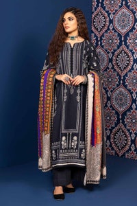 UAE -3PC Khaddar Printed Unstitched Suit K-32033