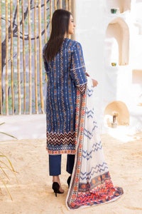 UAE -3PC Lawn Printed Unstitched Suit CL-32328 A