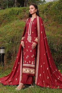 UAE -3PC Embroidered Linen Unstitched Suit LT-32012