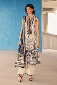 UAE -3PC Embroidered Cambric Unstitched Suit with Digital Printed Lawn Dupatta CBE-32005