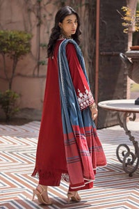 UAE -3PC Embroidered Khaddar Unstitched Suit with Jacquard Dupatta MJ-32058