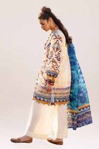 UAE -3PC Unstitched Printed Lawn Suit CL-42237