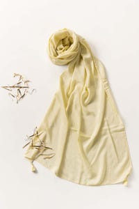 UAE -Cream Blended Solid Scarf WG-SCF-23-105