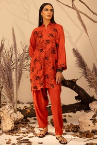 UAE -Acrylic Embroidered Shirt And Trouser WGK-ACW-DE-3236