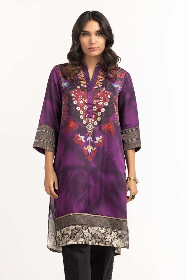 UAE -Charmeuse Silk Printed Shirt WGK-CHS-DP-2534