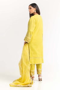 UAE -Cambric Dyed Embroidered Shirt And Trouser With Dupatta WGK-CMS-DE-2233