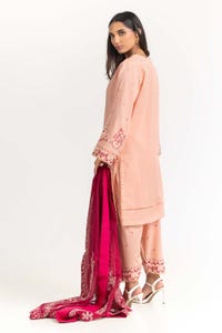UAE -Cambric Dyed Embroidered Shirt And Trouser With Dupatta WGK-CMS-DE-2234