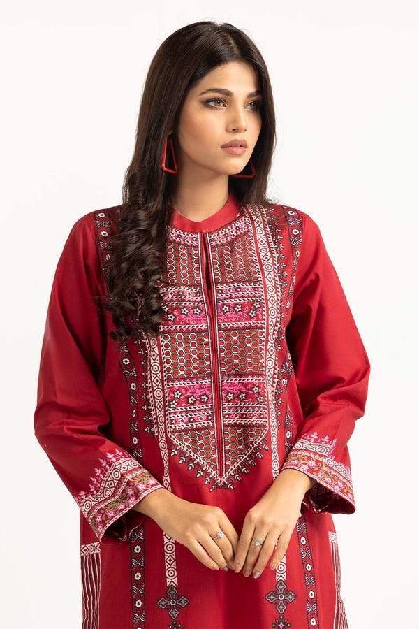 UAE -Cambric Block Printed Shirt And Trouser WGK-CMS-DE-2385