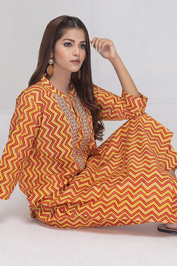 UAE -Lawn Printed Embroidered Shirt WGK-CMS-DP-2639