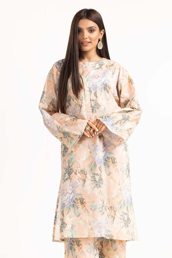 UAE -Printed Melody Lawn Printed Shirt WGK-CMS-DP-2657