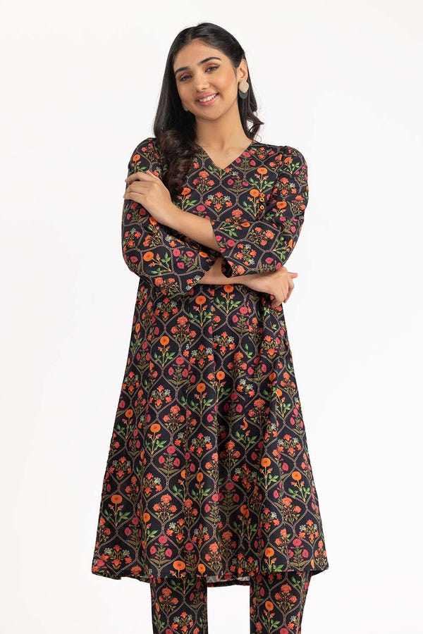 UAE -Printed Melody Lawn Printed Shirt And Trouser WGK-CMS-DP-2662