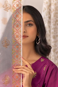 UAE -Husn Ara Block Printed Shirt and Trouser WGK-CMS-SP-1218