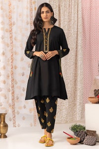 UAE -Husn Ara Block Printed Shirt and Trouser WGK-CMS-SP-1222