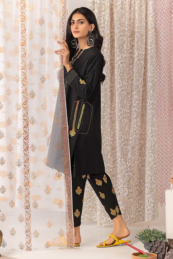 UAE -Husn Ara Block Printed Shirt and Trouser WGK-CMS-SP-1222