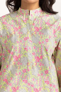 UAE -Rozana Lawn Block Printed Shirt And Trouser With Chiffon Dupatta WGK-CMS-SP-2166
