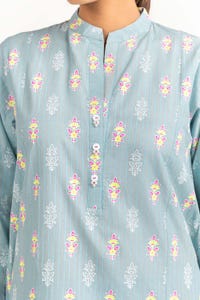 UAE -Lawn Block Print Shirt And Trouser With Chiffon Dupatta WGK-CMS-SP-2169