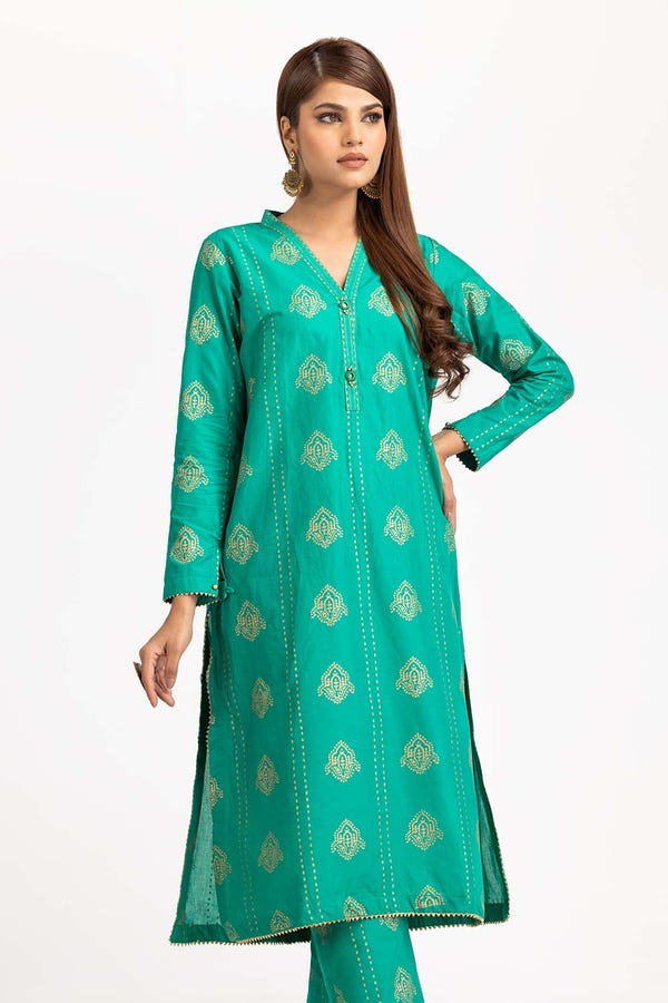 UAE -Lawn Block Print Shirt And Trouser WGK-CMS-SP-2193