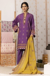UAE -Nayaab Block Printed Shirt and Dyed Trouser with Block Printed Dupatta WGK-CMS-SP-901