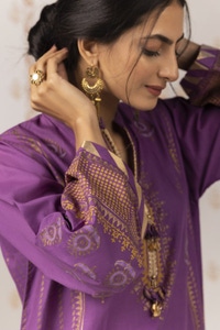 UAE -Nayaab Block Printed Shirt and Dyed Trouser with Block Printed Dupatta WGK-CMS-SP-901