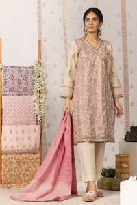 UAE -Nayaab Block Printed Shirt and Dyed Trouser with Block Printed Dupatta WGK-CMS-SP-903