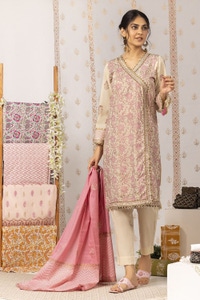 UAE -Nayaab Block Printed Shirt and Dyed Trouser with Block Printed Dupatta WGK-CMS-SP-903