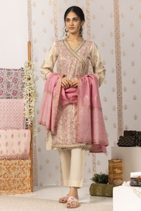 UAE -Nayaab Block Printed Shirt and Dyed Trouser with Block Printed Dupatta WGK-CMS-SP-903