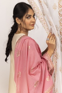 UAE -Nayaab Block Printed Shirt and Dyed Trouser with Block Printed Dupatta WGK-CMS-SP-903