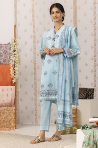 UAE -Nayaab Block Printed Shirt and Dyed Trouser with Block Printed Dupatta WGK-CMS-SP-904