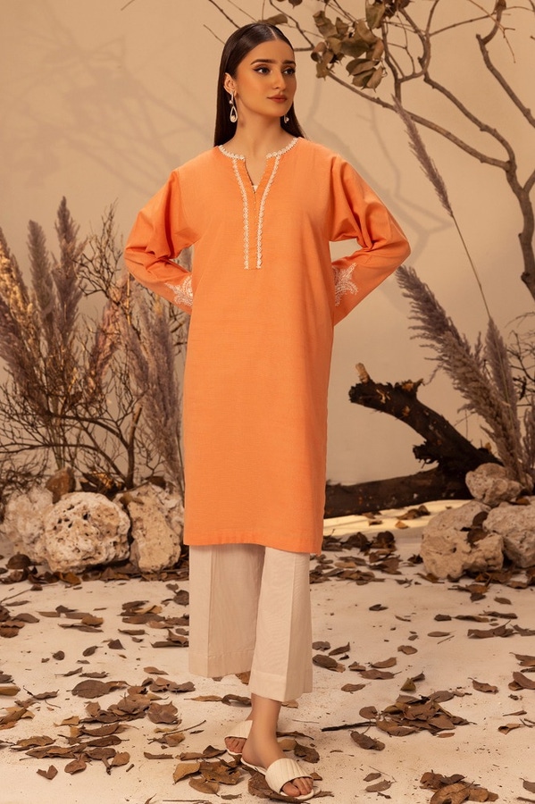 UAE -Khaddar Embroidered Shirt WGK-CRW-DE-3059