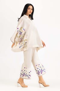 UAE -Needle Craft Dobby Embroidered Shirt And Trouser WGK-DBS-DE-2143