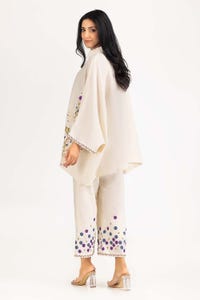 UAE -Needle Craft Dobby Embroidered Shirt And Trouser WGK-DBS-DE-2143