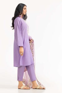 UAE -Tehwaar Lurax Dobby Dyed Embroidered Shirt And Trouser With Dupatta WGK-DBS-DE-2155