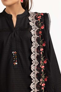 UAE -Tehwaar Dobby Dyed Embroidered Shirt And Trouser With Embroidered Dupatta WGK-DBS-DE-2186