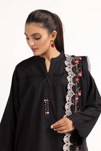 UAE -Tehwaar Dobby Dyed Embroidered Shirt And Trouser With Embroidered Dupatta WGK-DBS-DE-2186