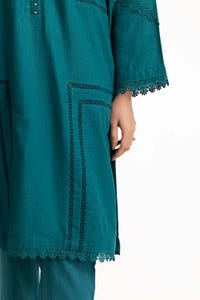 UAE -Dobby Dyed Shirt And Trouser With Embroidered Dupatta WGK-DBS-DE-2187