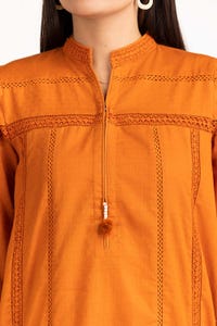 UAE -Dobby Dyed Shirt And Trouser With Embroidered Dupatta WGK-DBS-DE-2190