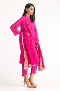 UAE -Dobby Dyed Shirt And Trouser With Embroidered Dupatta WGK-DBS-DE-2192