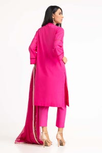 UAE -Dobby Dyed Shirt And Trouser With Embroidered Dupatta WGK-DBS-DE-2192