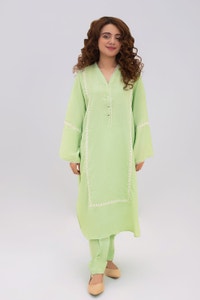 UAE -Baahira Collection Embroidered Shirt And Trouser WGK-DBW-DE-1698